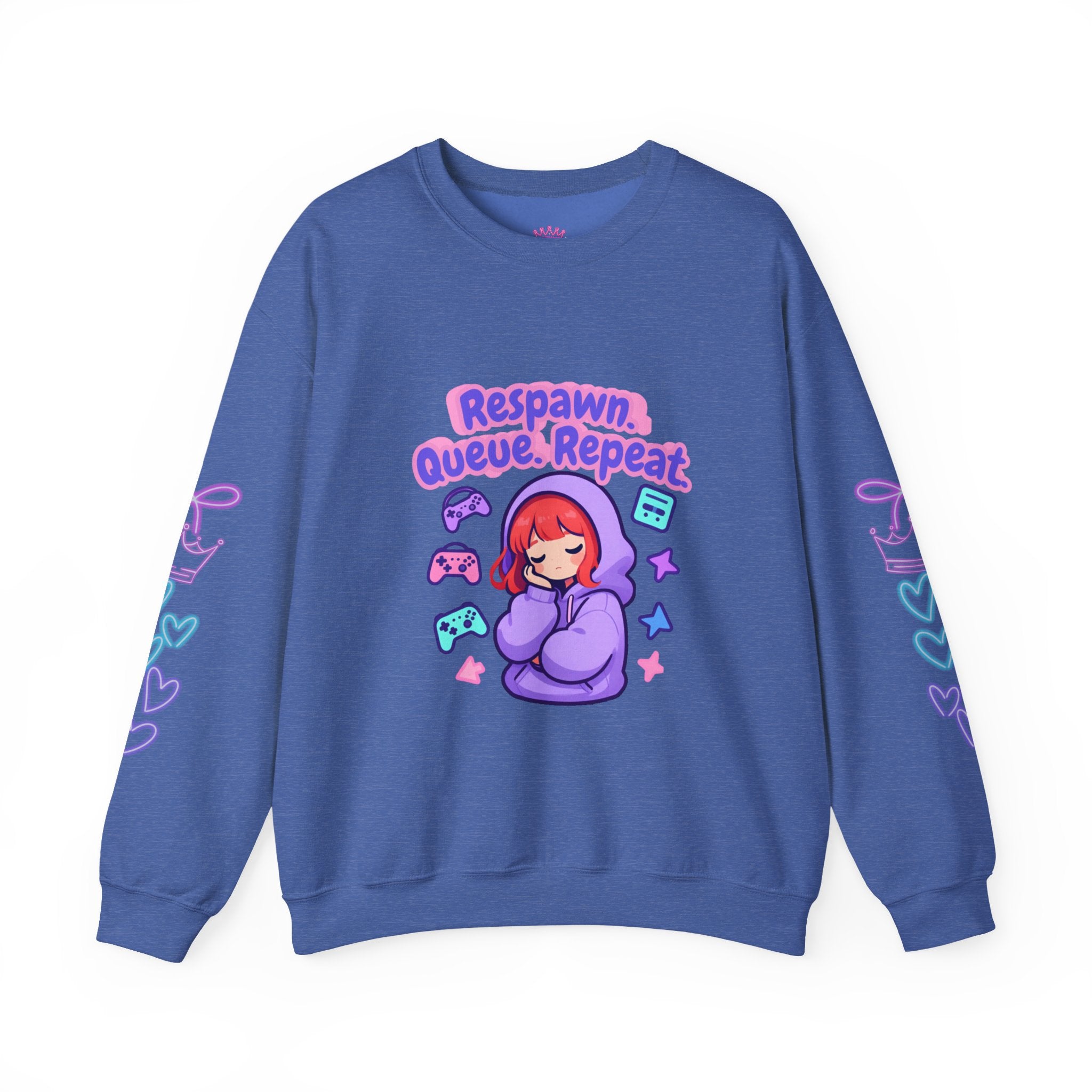 Respawn, Queue, Repeat Cozy Sweatshirt