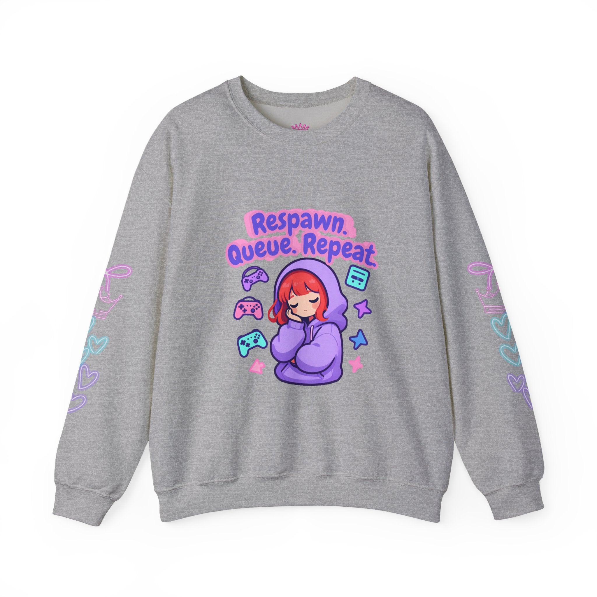 Respawn, Queue, Repeat Cozy Sweatshirt