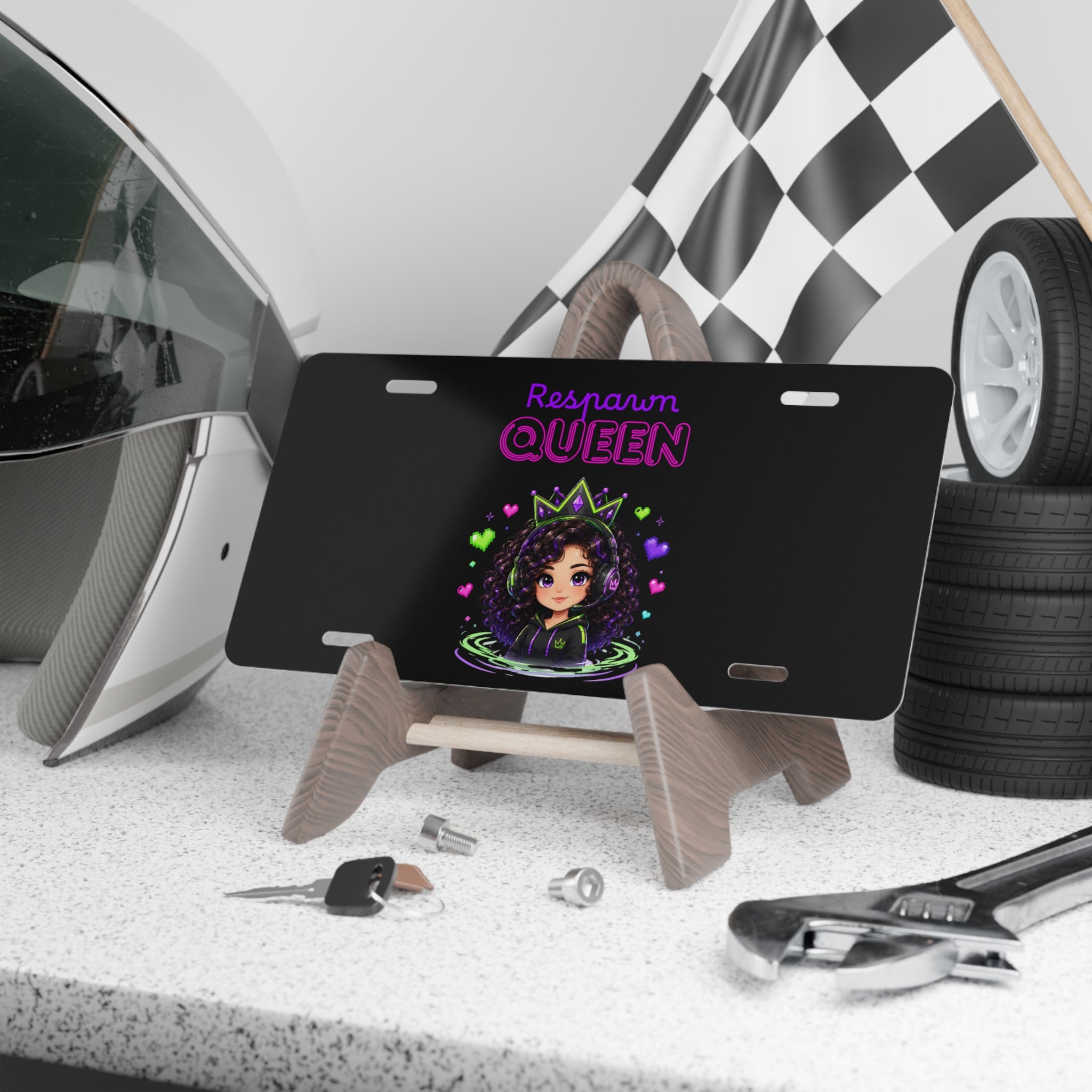 Chibi Queen Sprite Vanity Plate