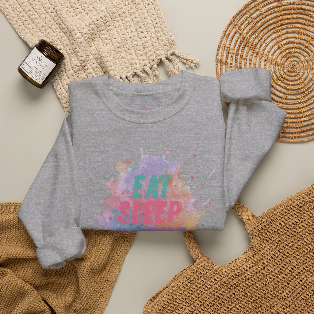 Eat Sleep Queue Repeat Crewneck Sweatshirt