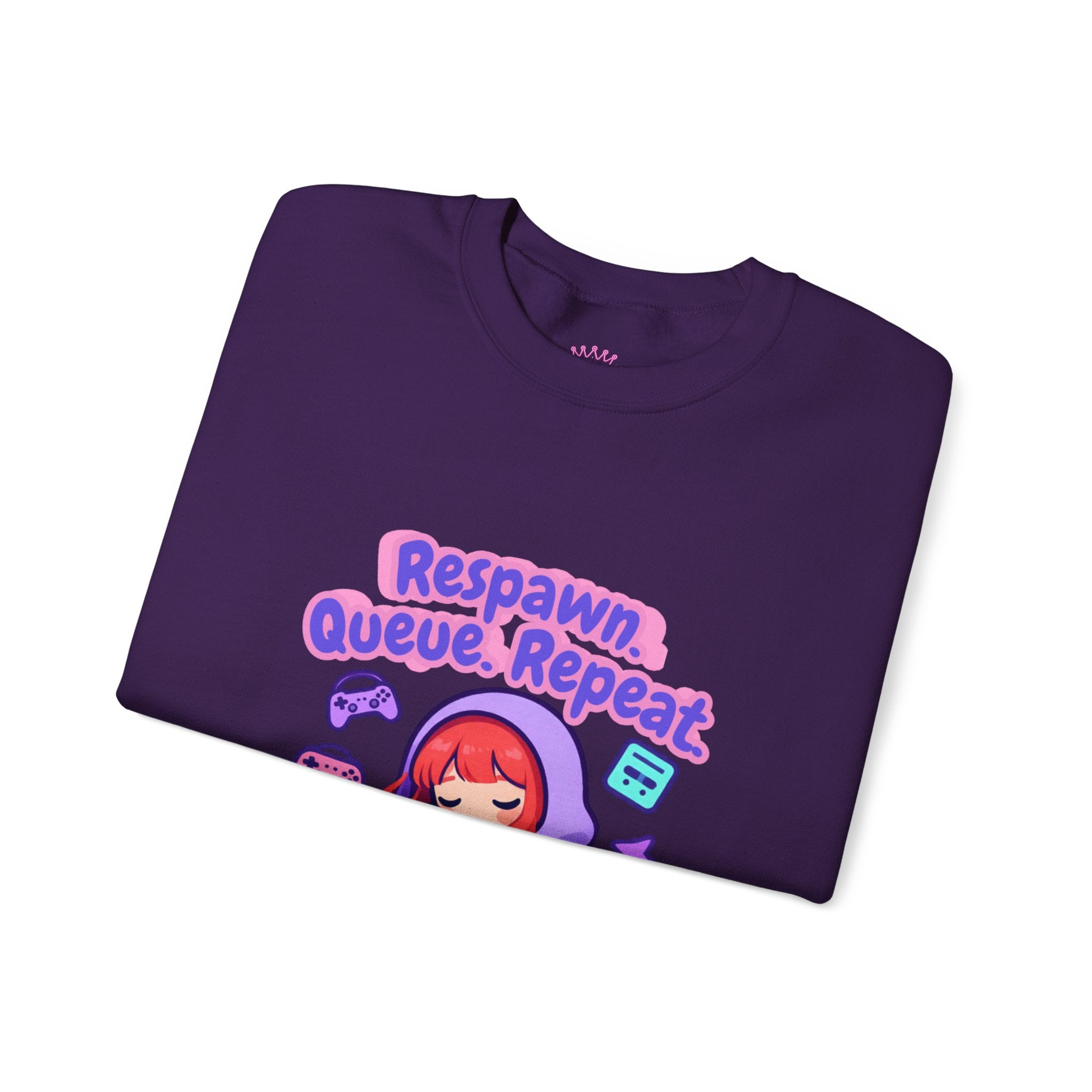 Respawn, Queue, Repeat Cozy Sweatshirt