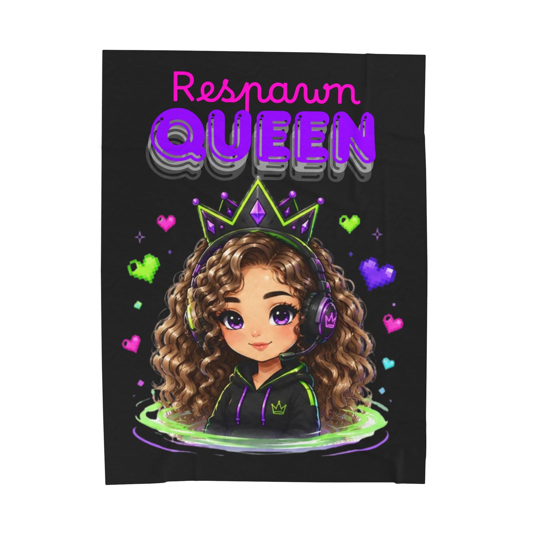 Chibi Queen Poppy Plush Blanket