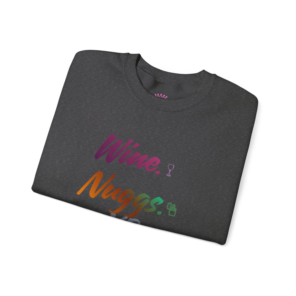 “Wine, Nuggs, XP, Repeat” Crewneck Sweatshirt