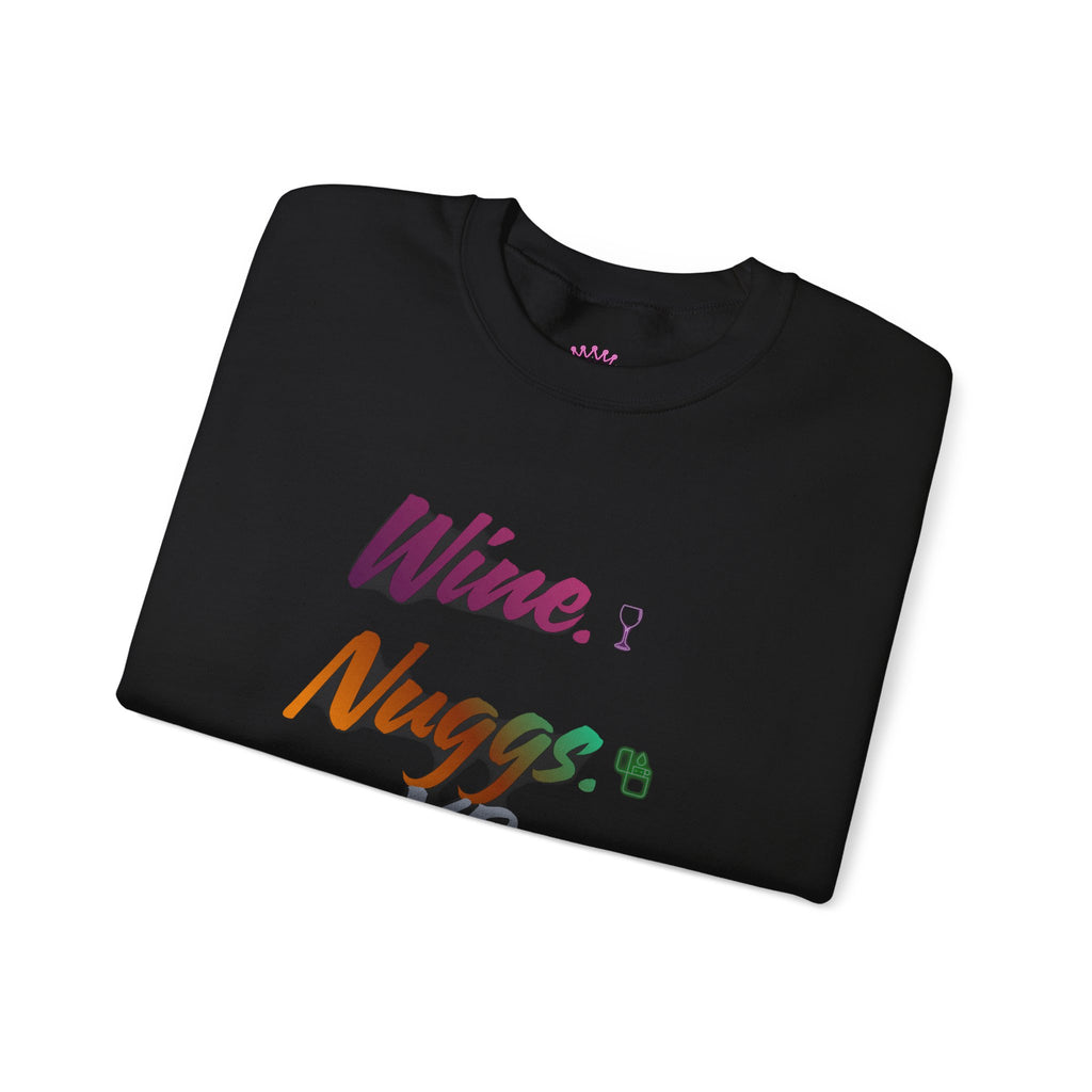 “Wine, Nuggs, XP, Repeat” Crewneck Sweatshirt
