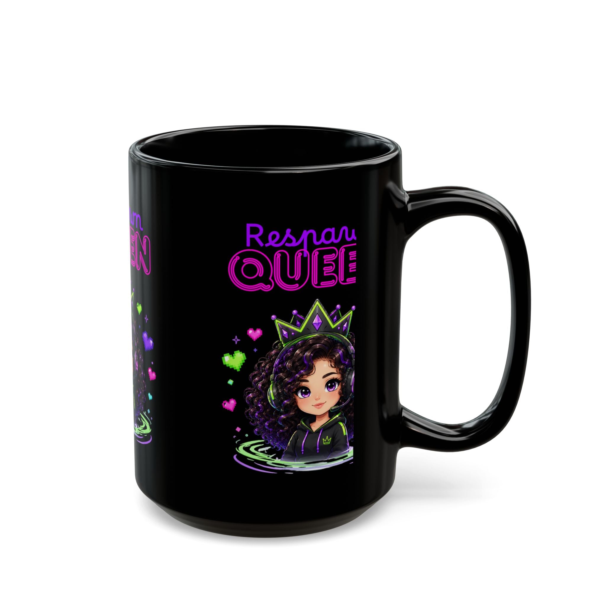 Chibi Queen Sprite Black Mug