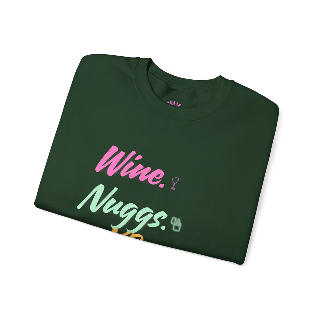 “Wine, Nuggs, XP, Repeat” Crewneck Sweatshirt
