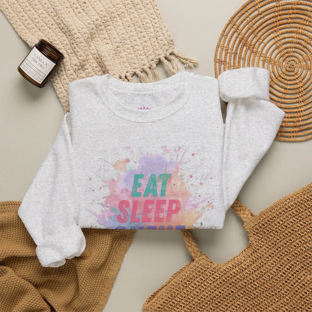 Eat Sleep Queue Repeat Crewneck Sweatshirt