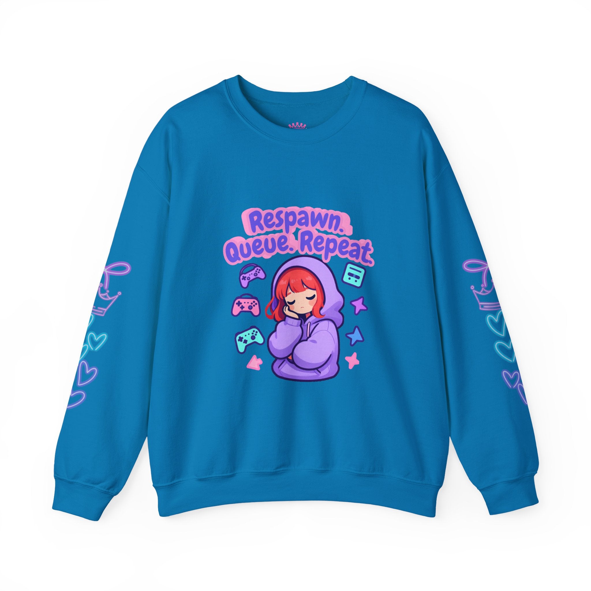 Respawn, Queue, Repeat Cozy Sweatshirt