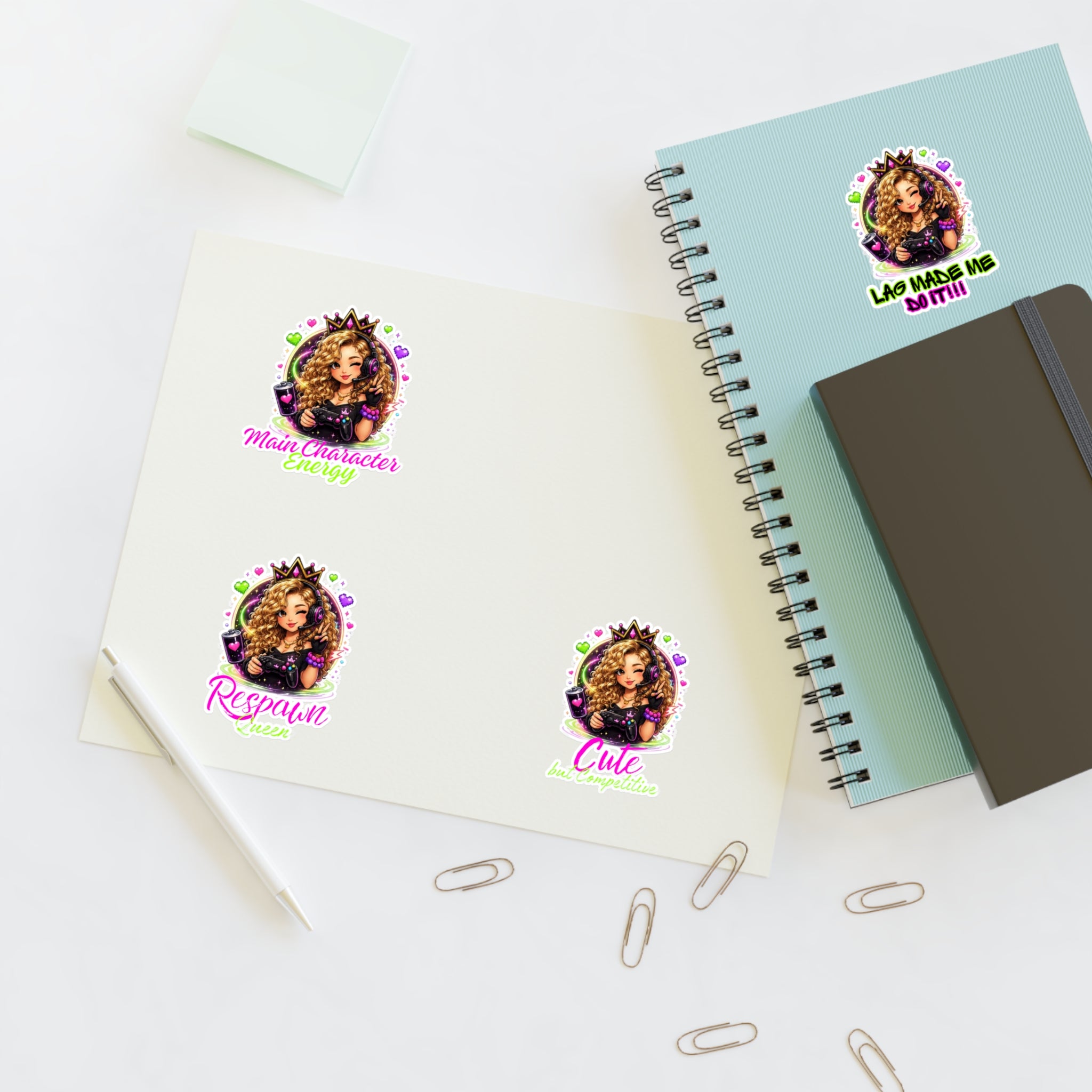 Gamer Aria Sticker Sheets