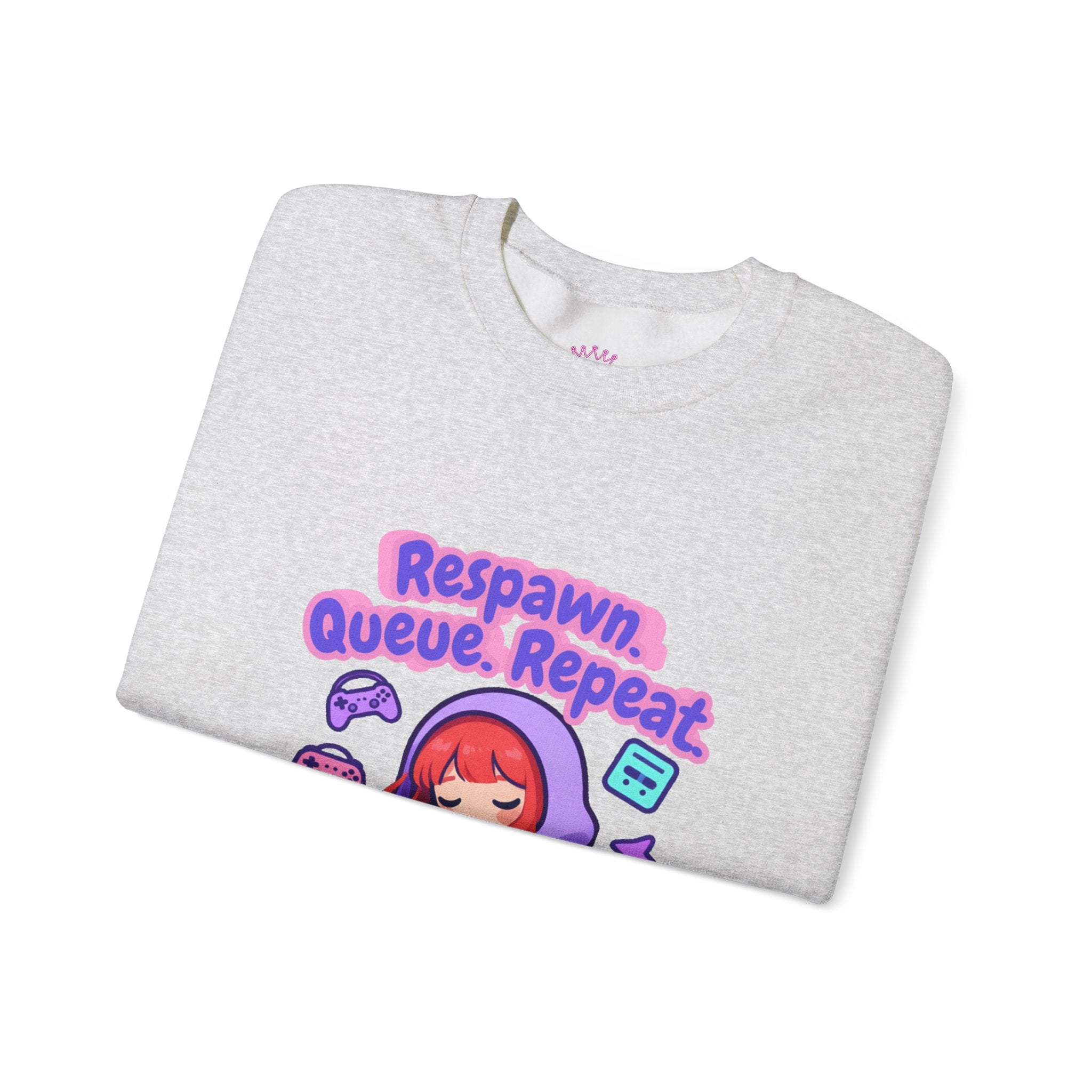 Respawn, Queue, Repeat Cozy Sweatshirt