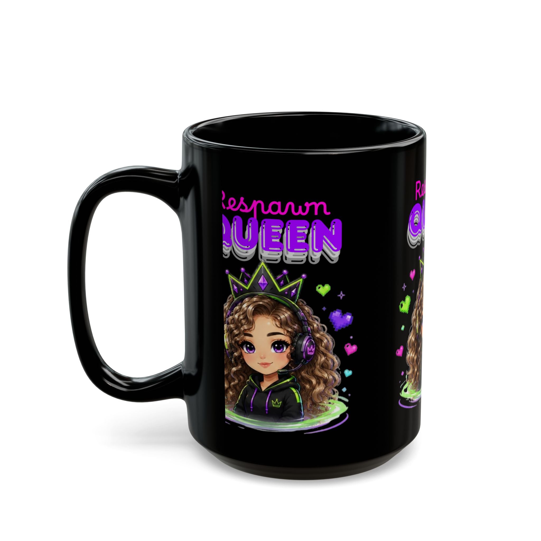 Chibi Queen Poppy Black Mug