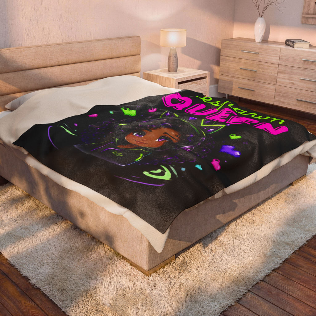 Chibi Queen Raven Plush Blanket