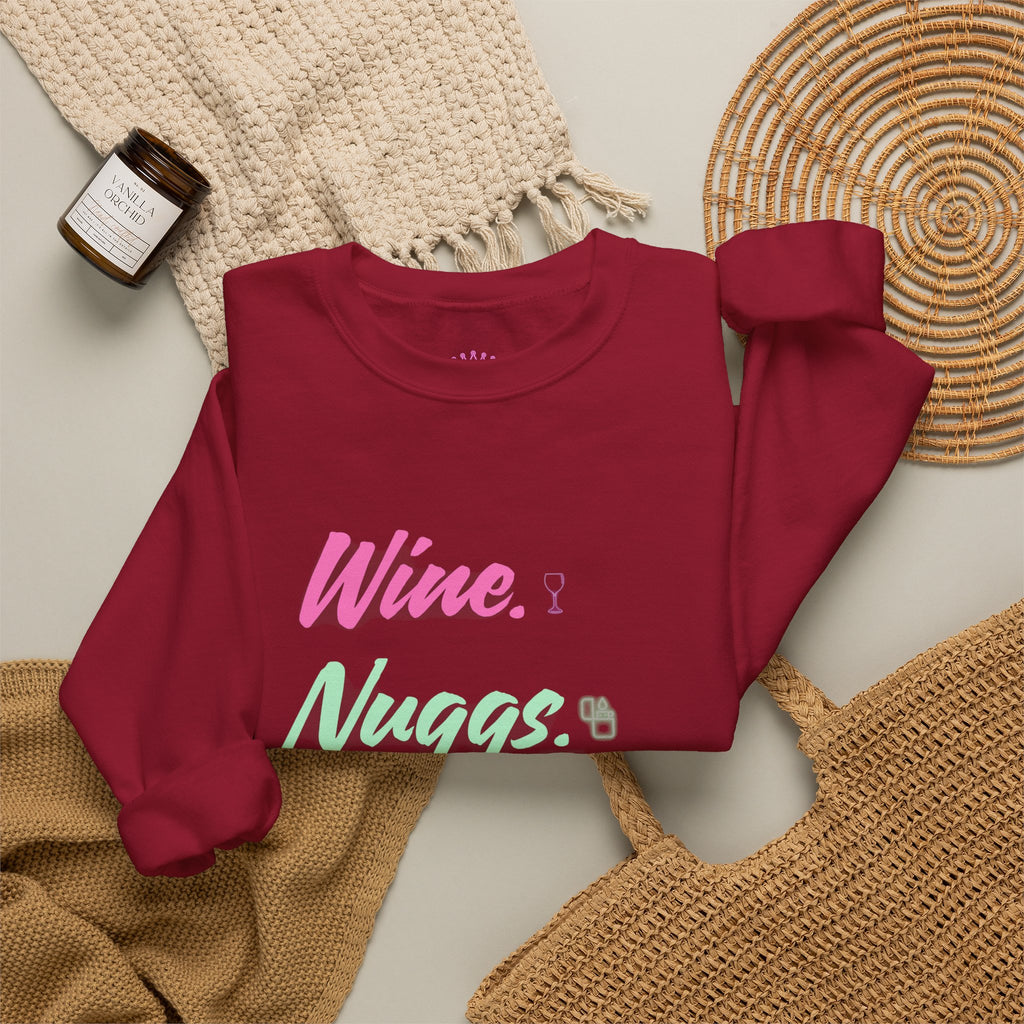 “Wine, Nuggs, XP, Repeat” Crewneck Sweatshirt