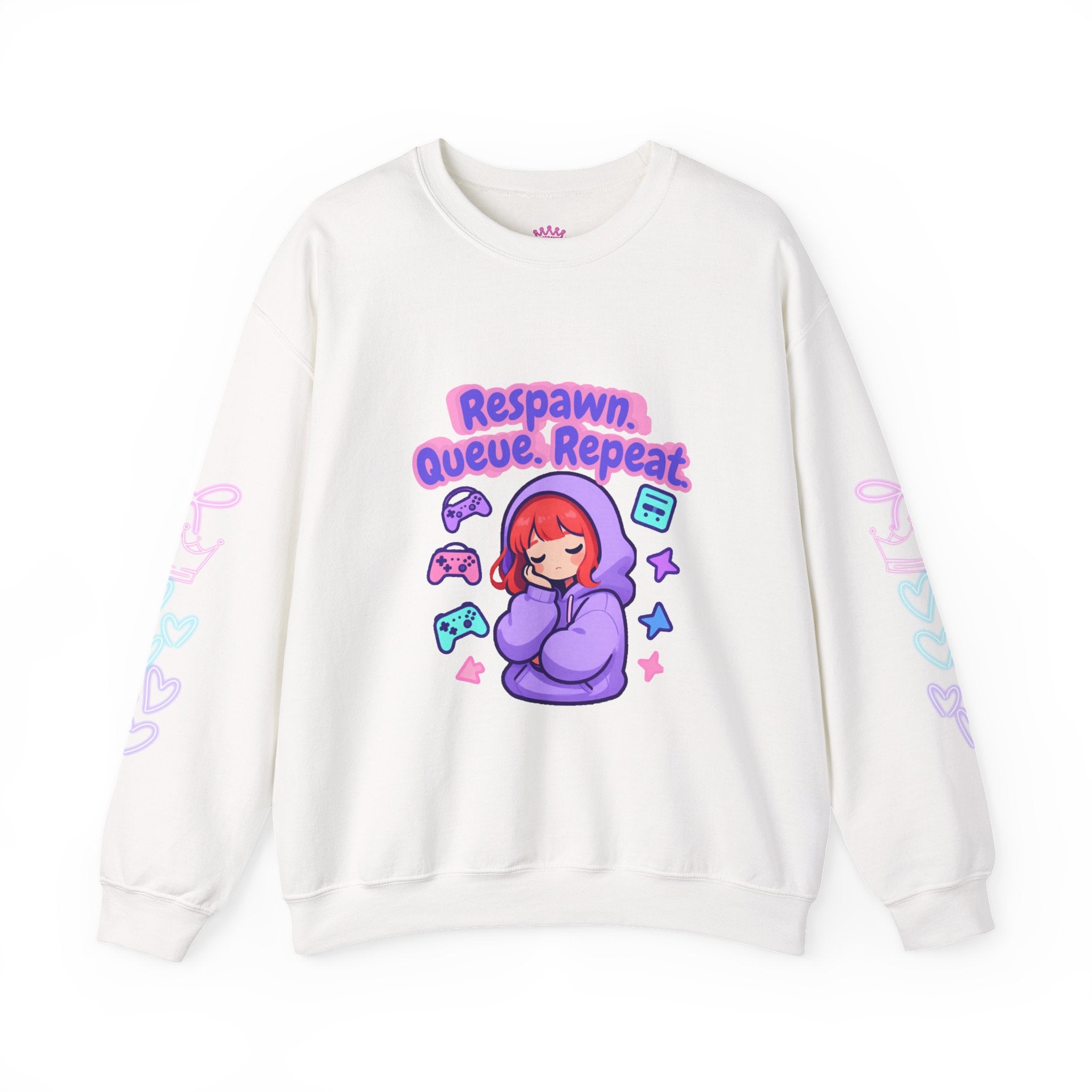 Respawn, Queue, Repeat Cozy Sweatshirt