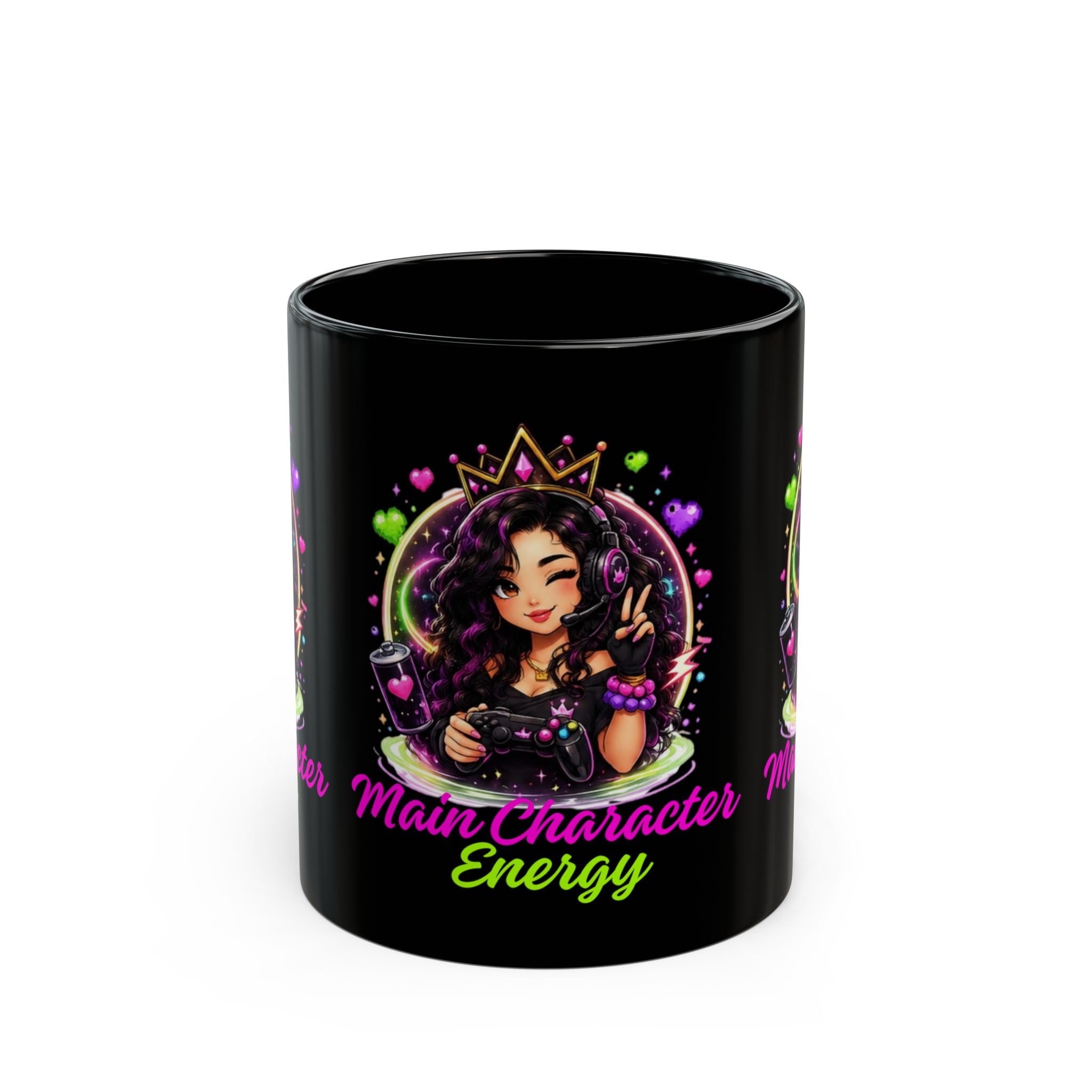 Gamer Ember “MCE” Black Mug