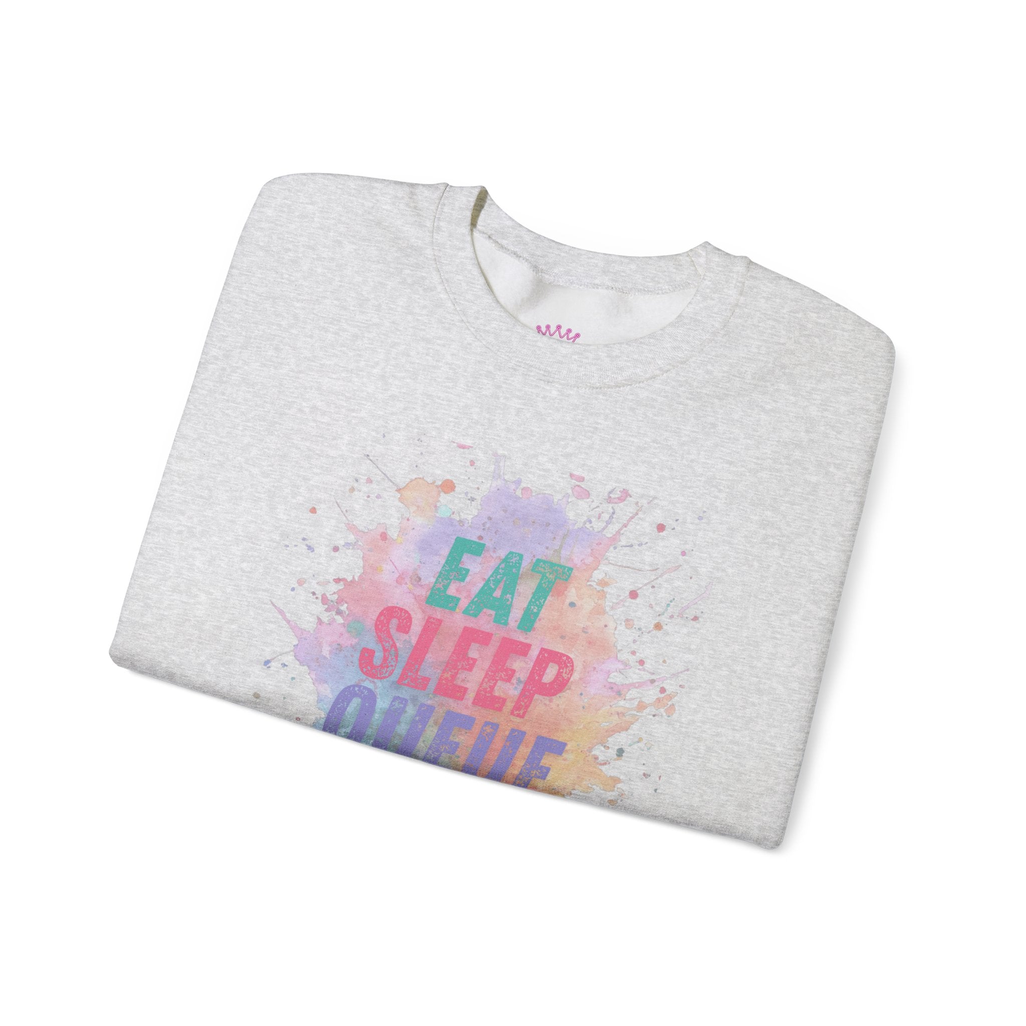 Eat Sleep Queue Repeat Crewneck Sweatshirt