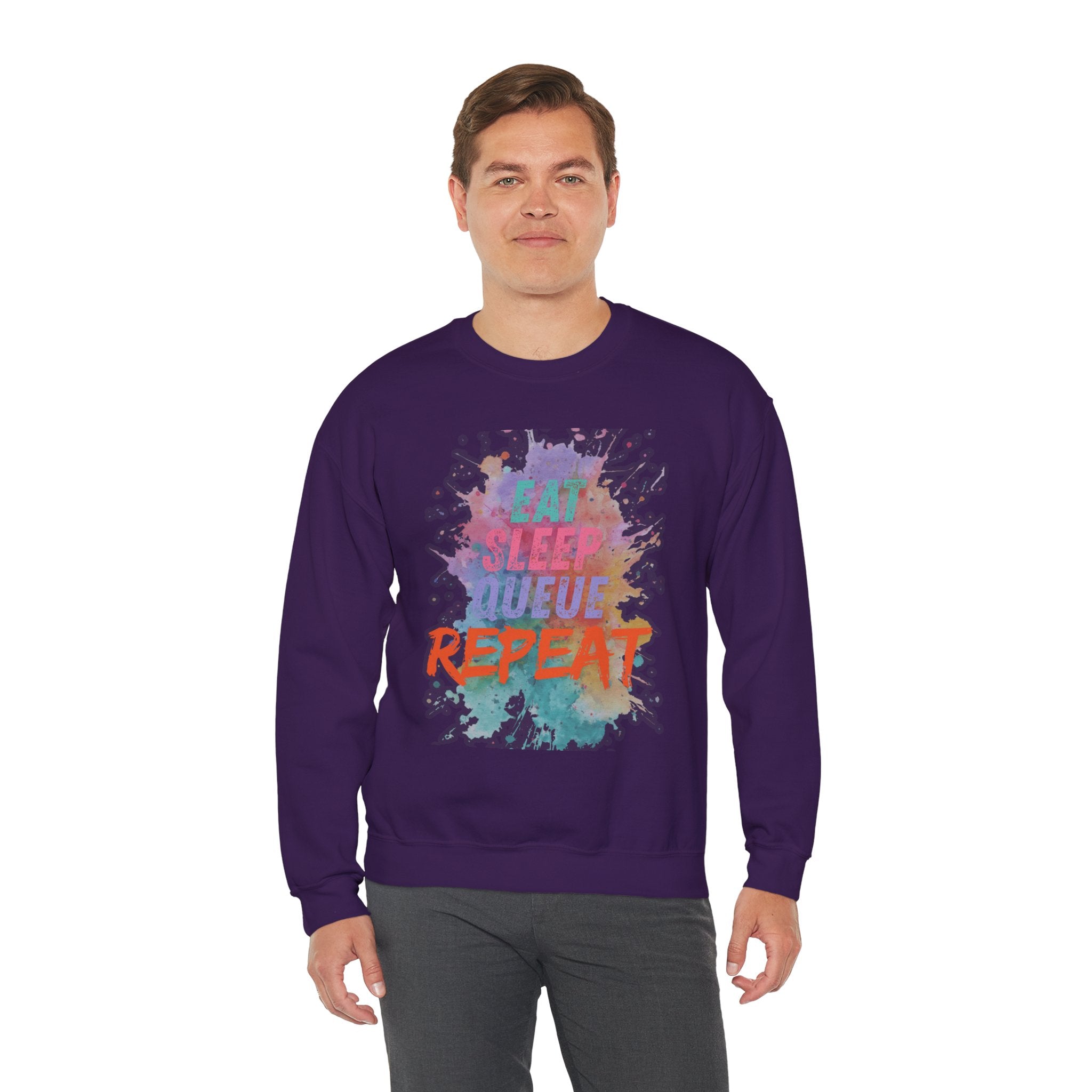 Eat Sleep Queue... Sweatshirt