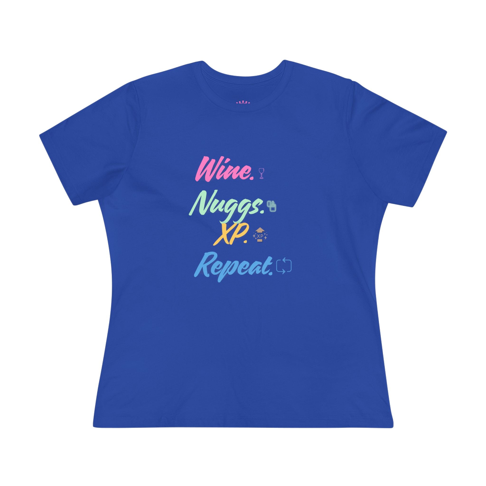 “Wine, Nuggs, XP, Repeat” Cozy Tee