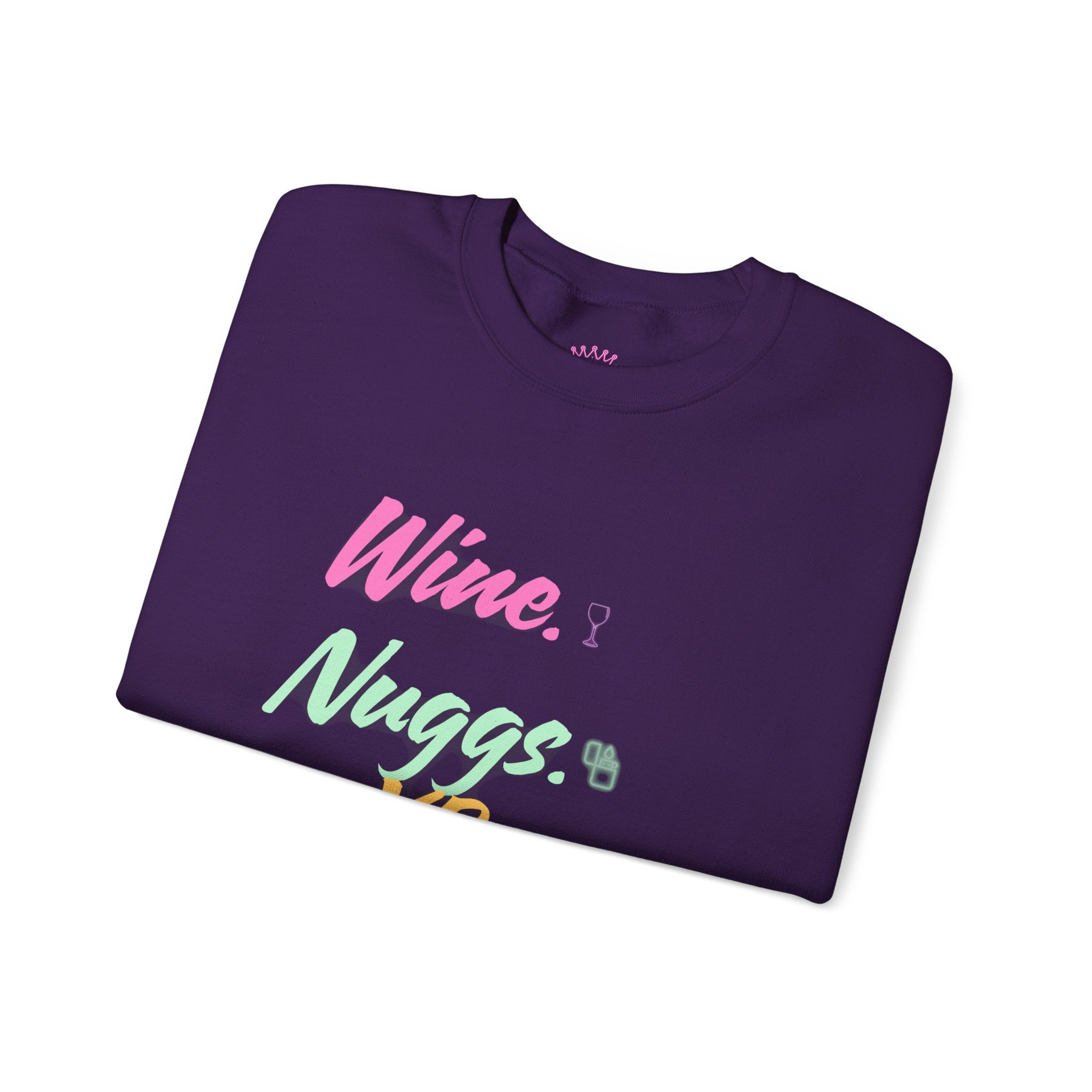 “Wine, Nuggs, XP, Repeat” Crewneck Sweatshirt