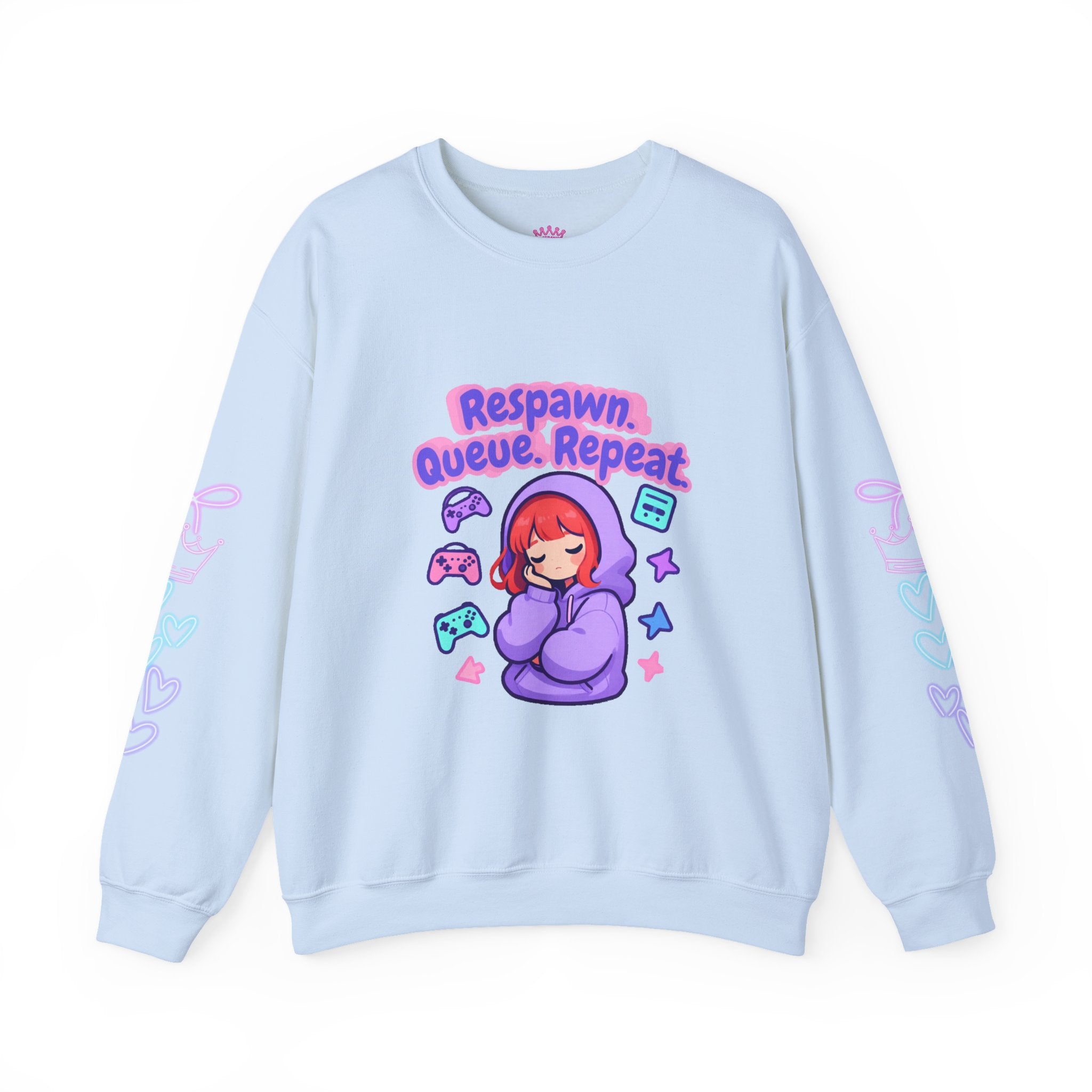 Respawn, Queue, Repeat Cozy Sweatshirt