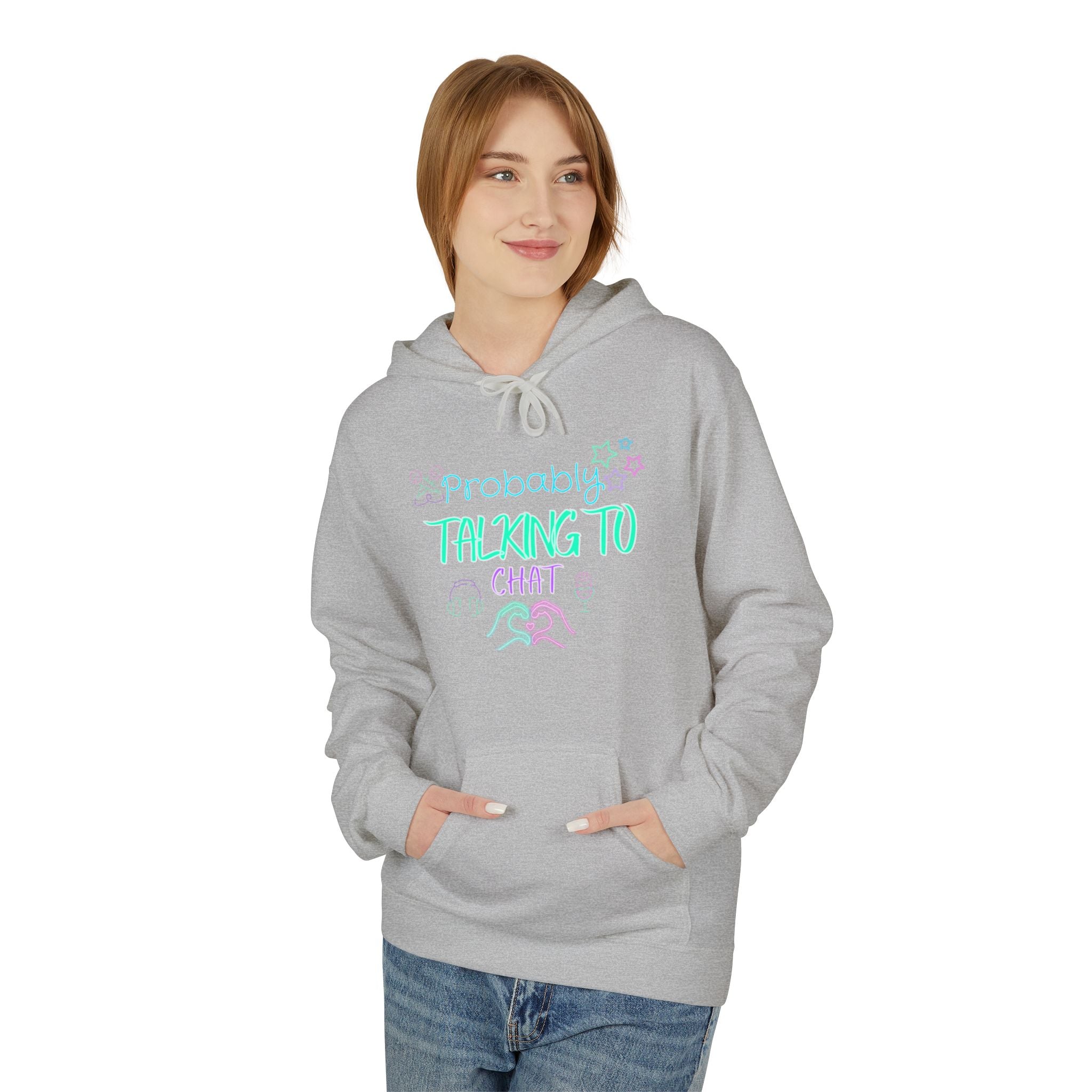 “Talking to Chat” Softstyle Fleece Hoodie