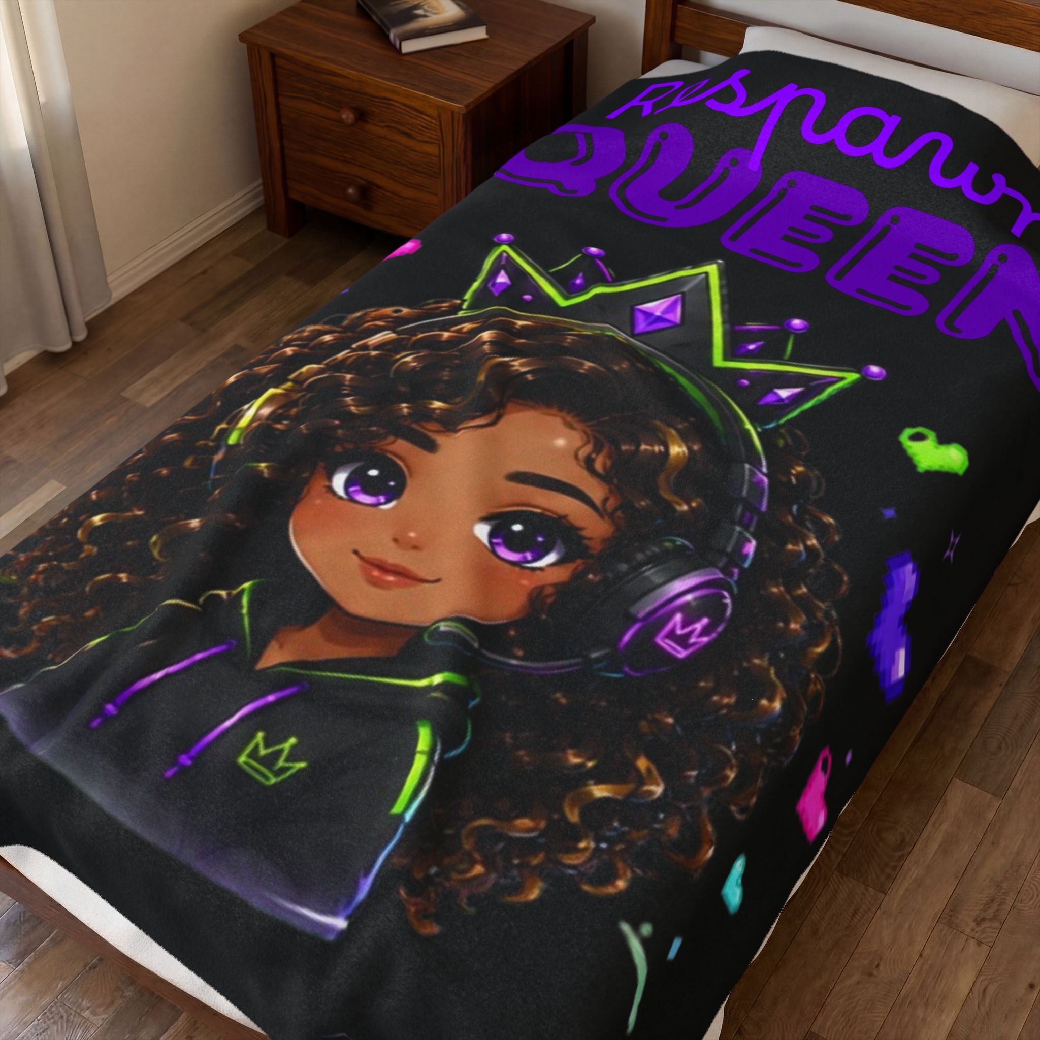 Chibi Queen Phoenix Plush Blanket