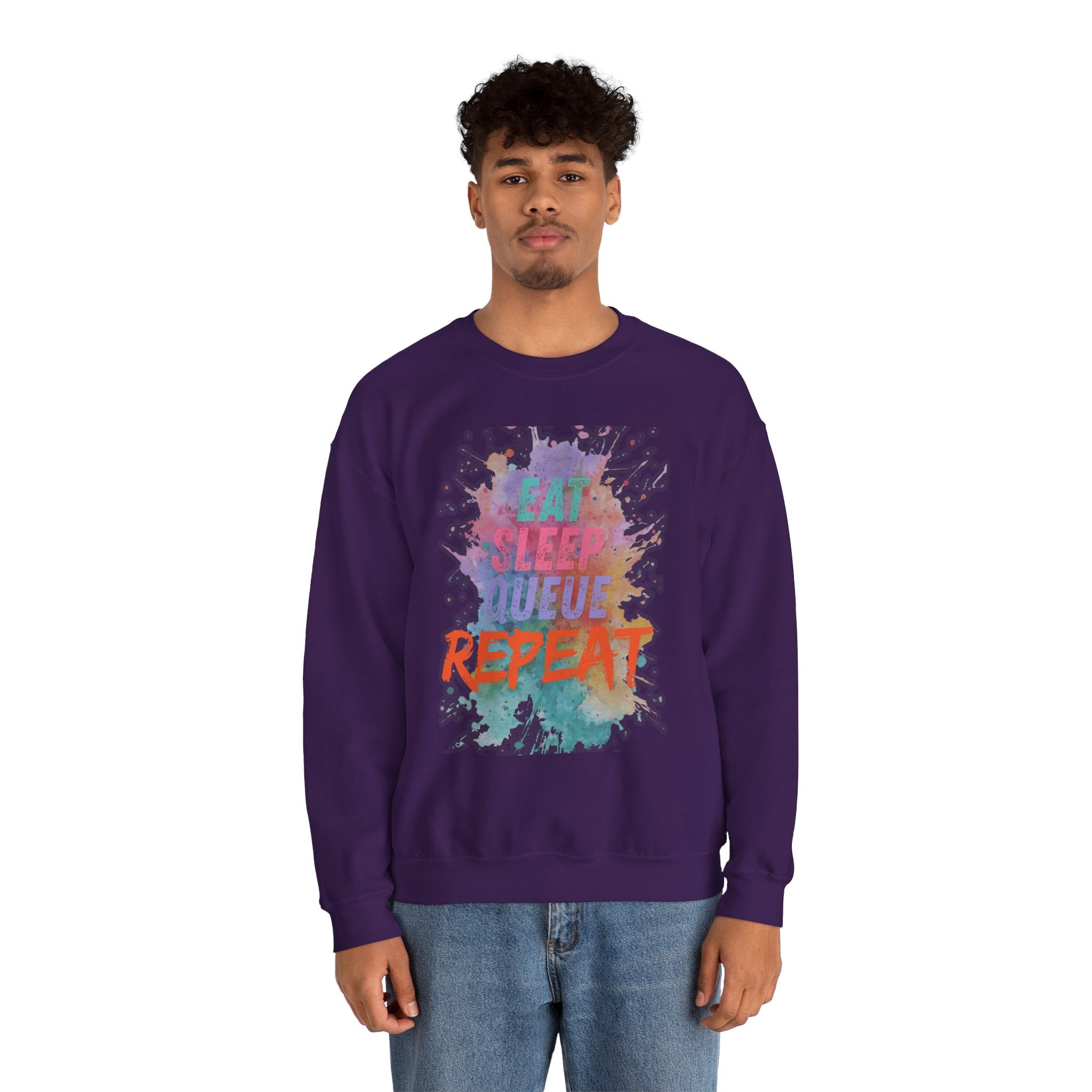 Eat Sleep Queue... Sweatshirt