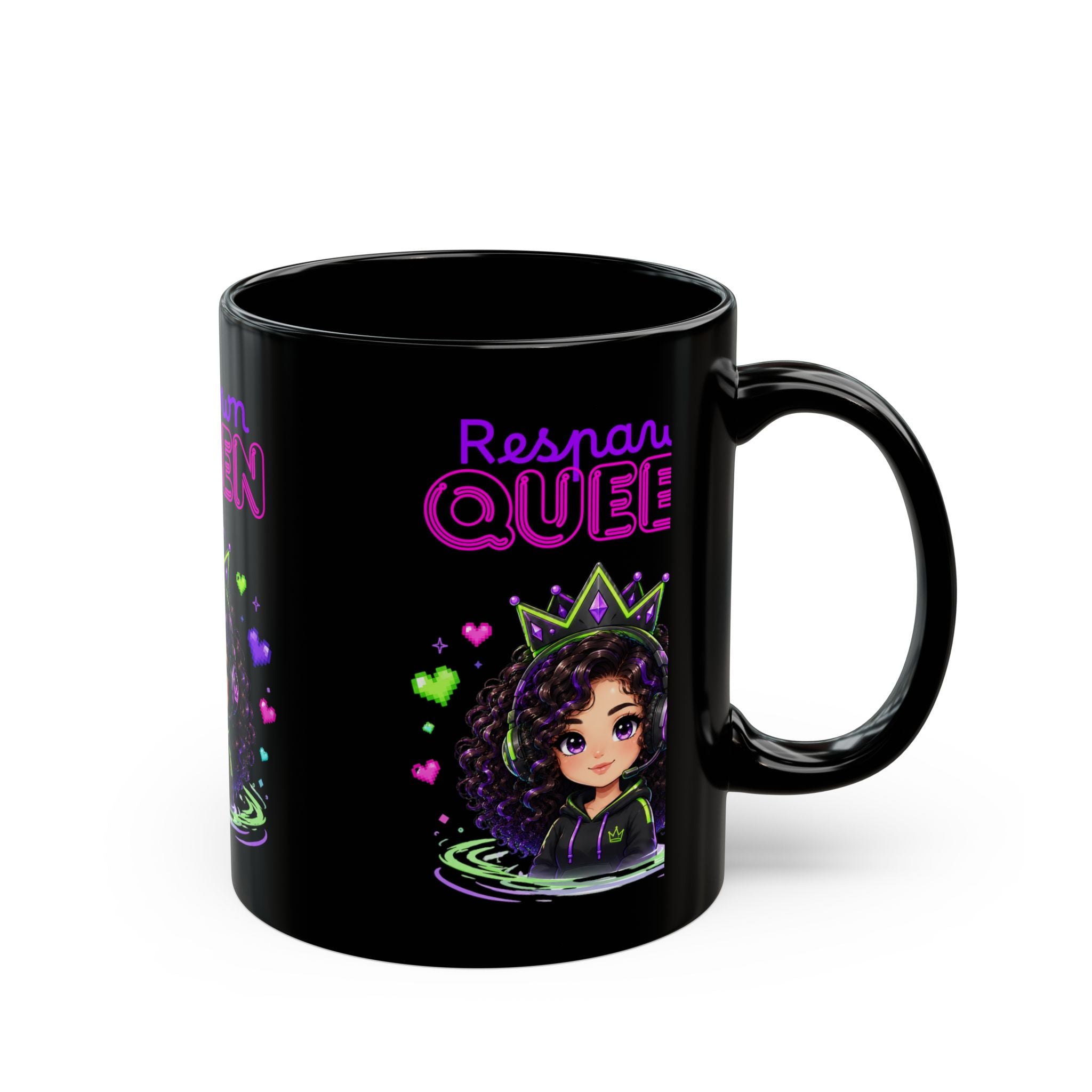 Chibi Queen Sprite Black Mug