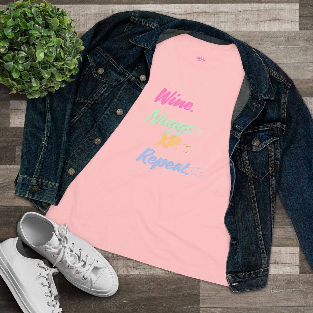 “Wine, Nuggs, XP, Repeat” Cozy Tee