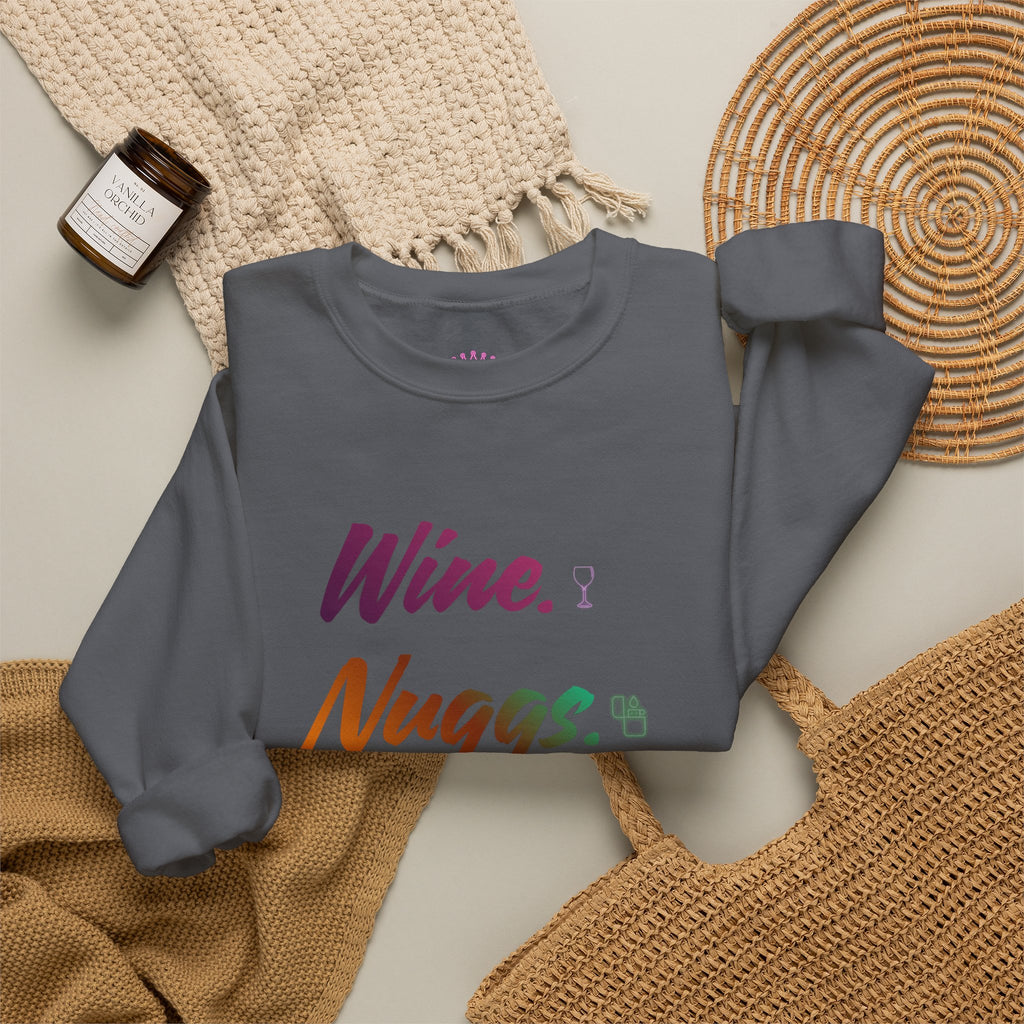 “Wine, Nuggs, XP, Repeat” Crewneck Sweatshirt