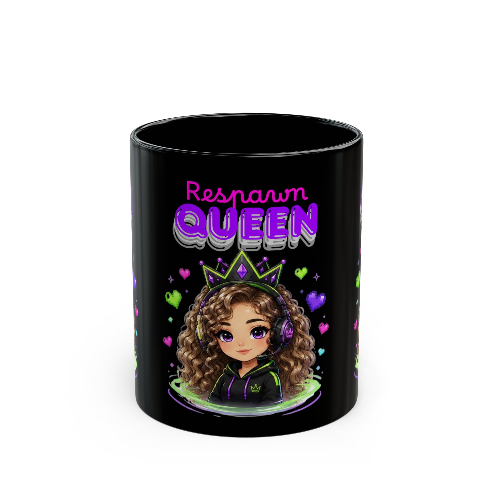 Chibi Queen Poppy Black Mug