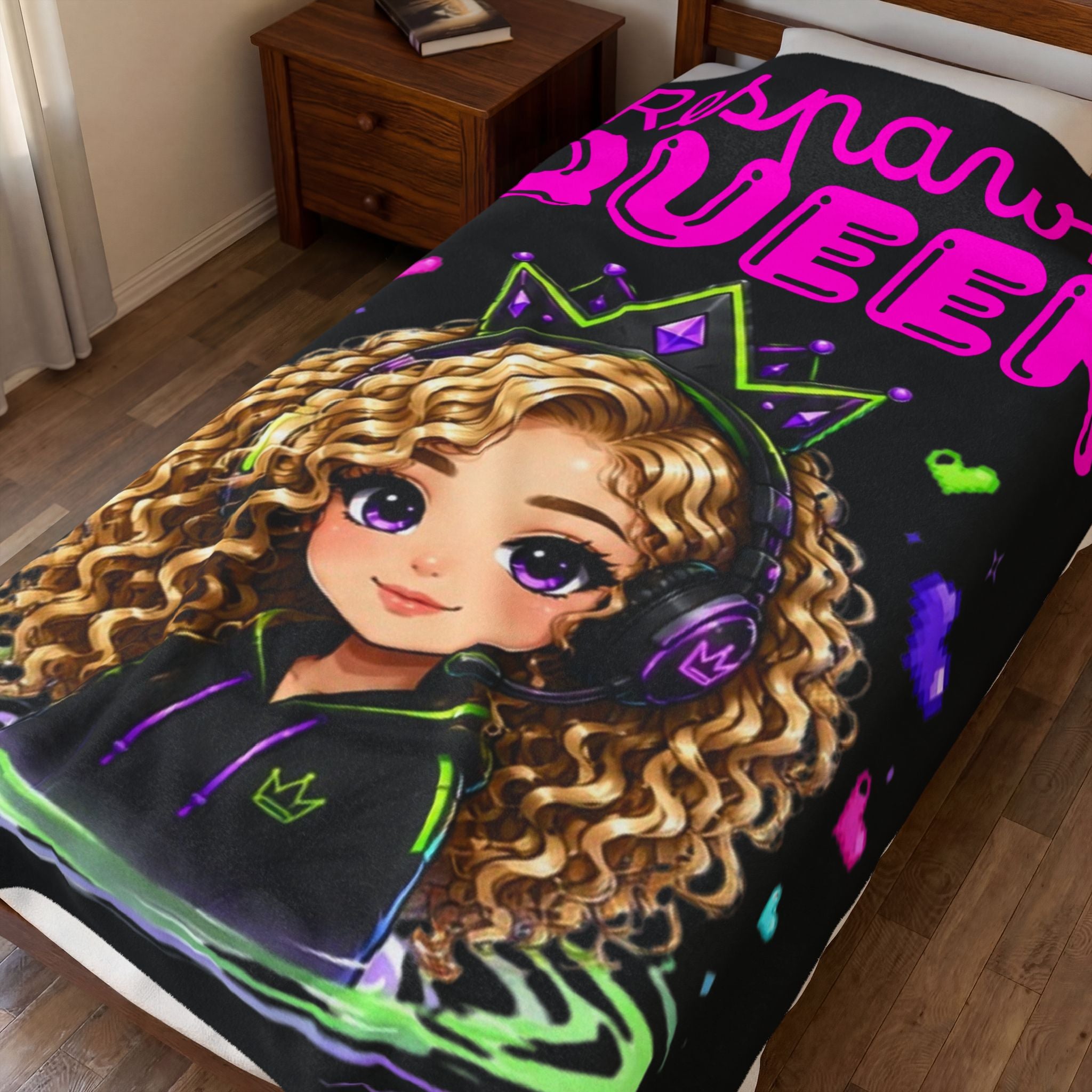 Chibi Queen Faye Plush Blanket