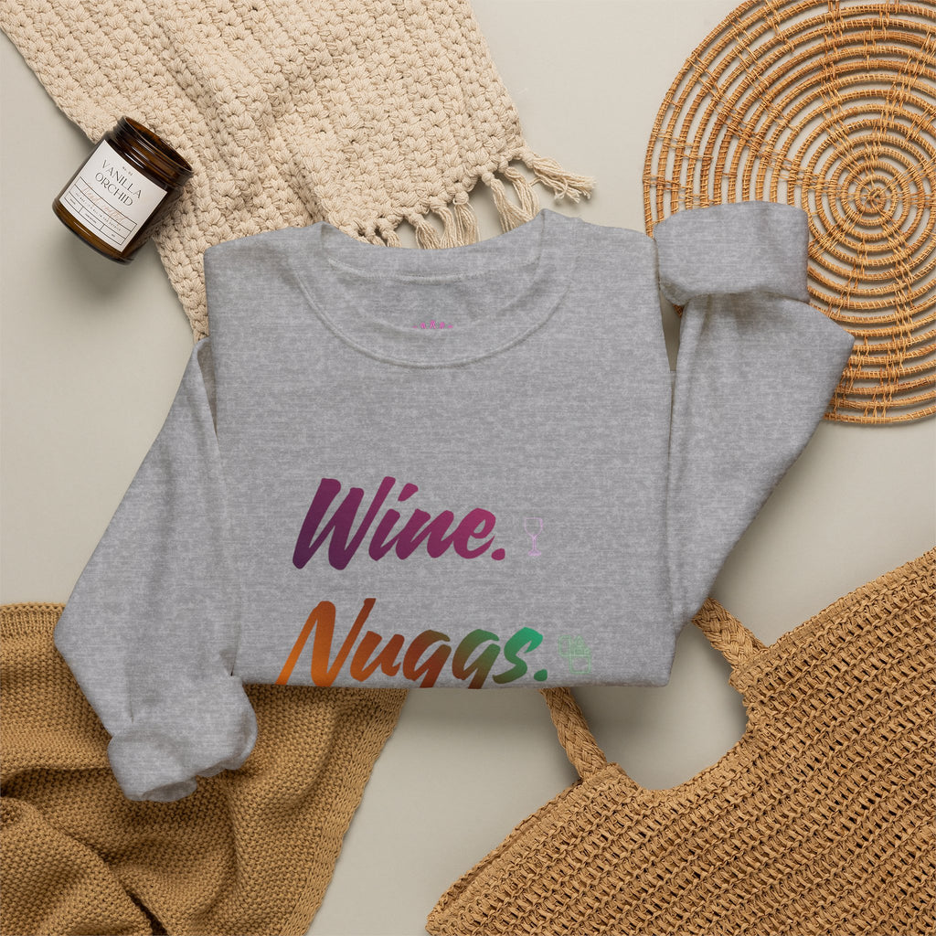 “Wine, Nuggs, XP, Repeat” Crewneck Sweatshirt
