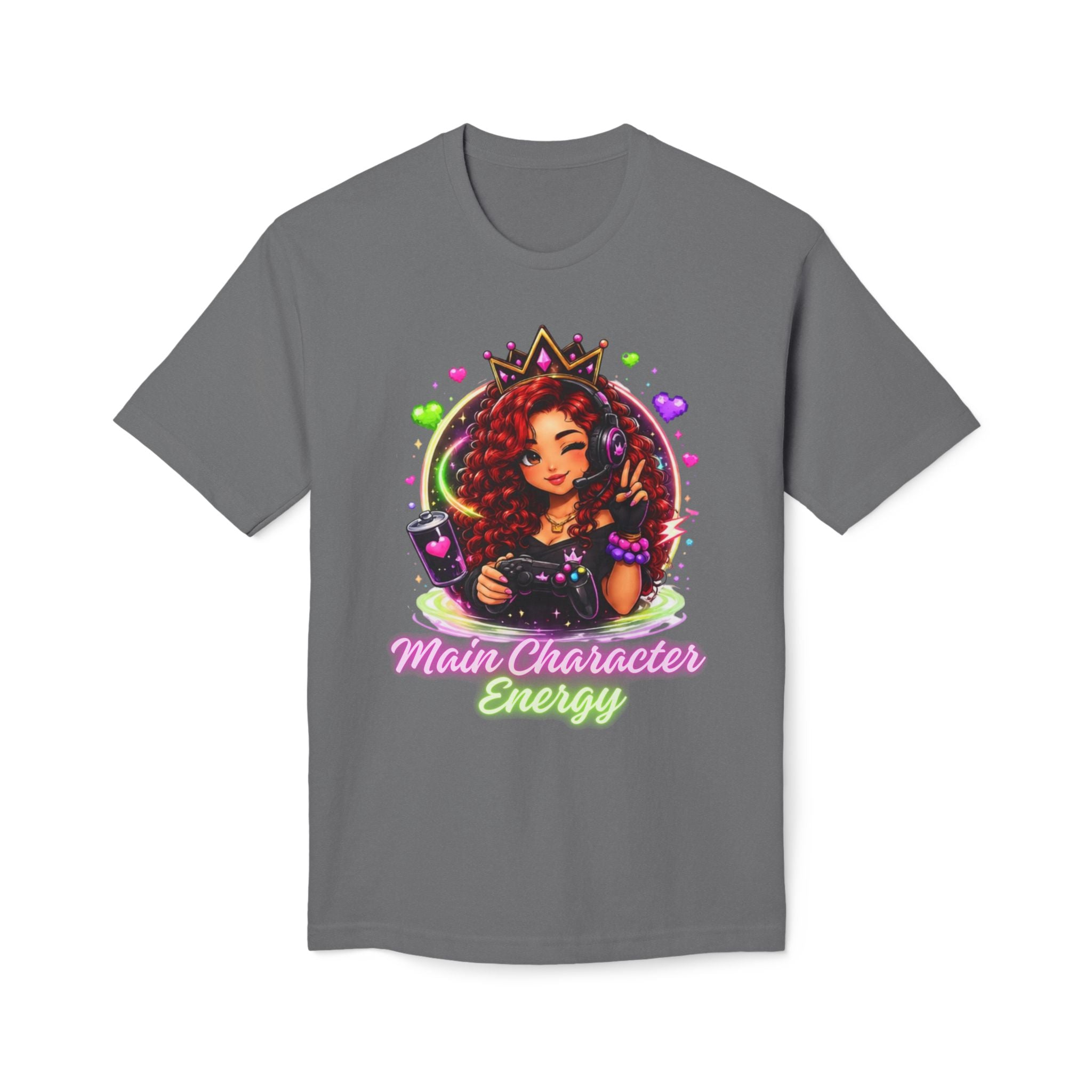 Gamer Queen T-Shirt — Afro Gamer Crown Graphic Tee
