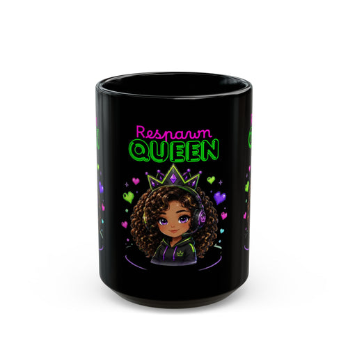 Chibi Queen Phoenix Black Mug