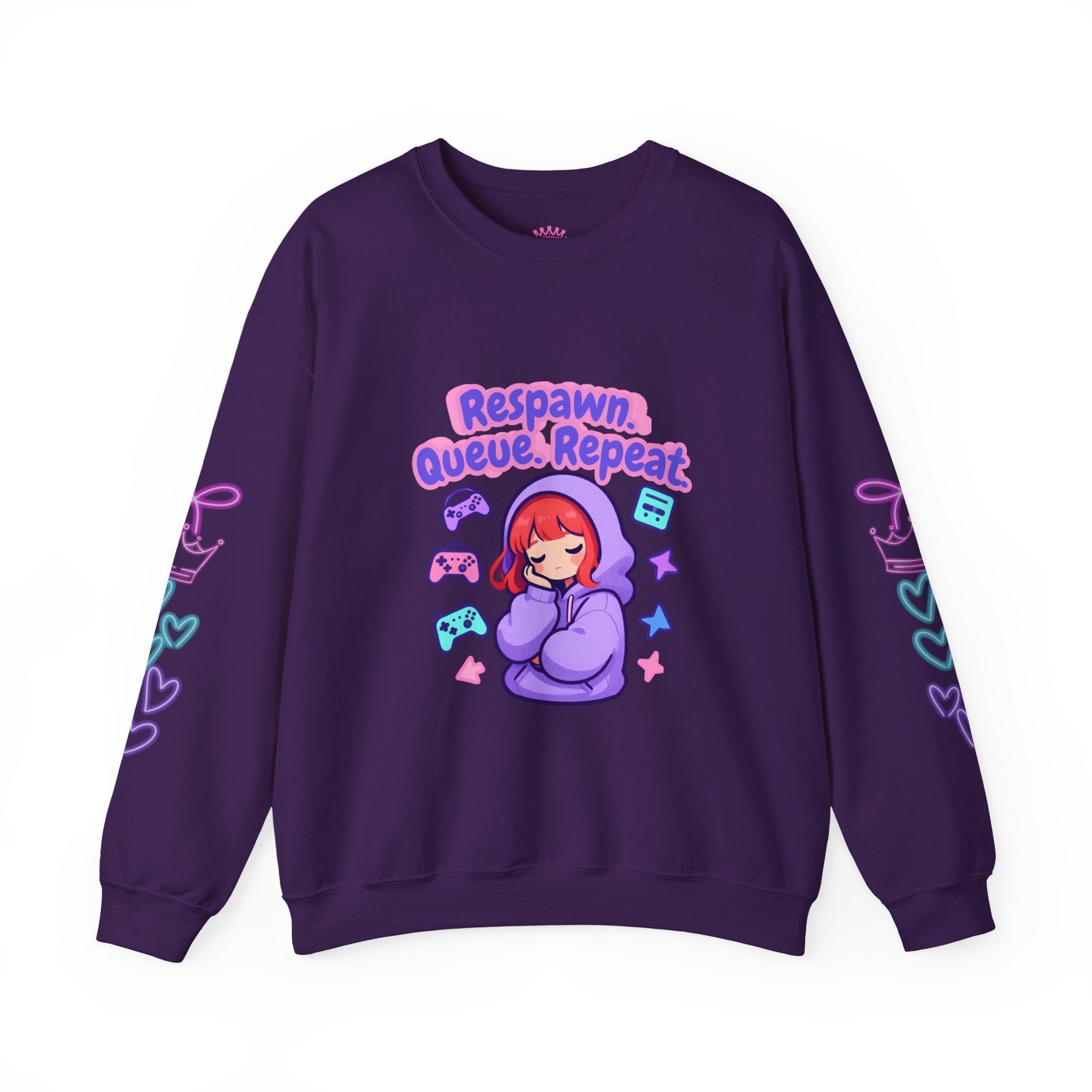 Respawn, Queue, Repeat Cozy Sweatshirt