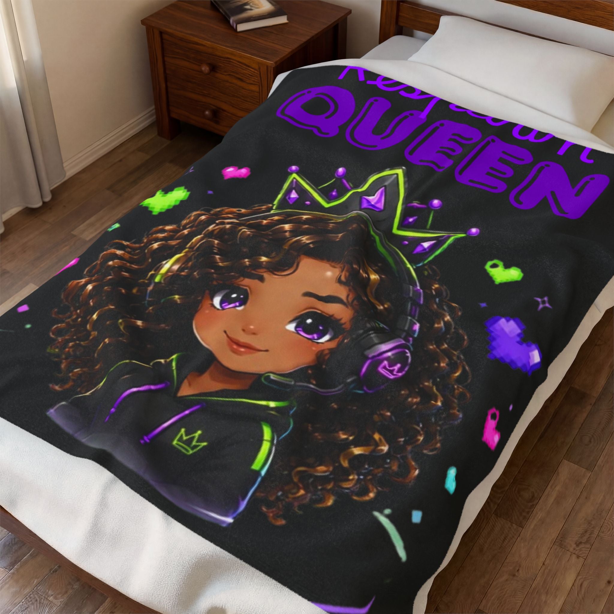 Chibi Queen Phoenix Plush Blanket