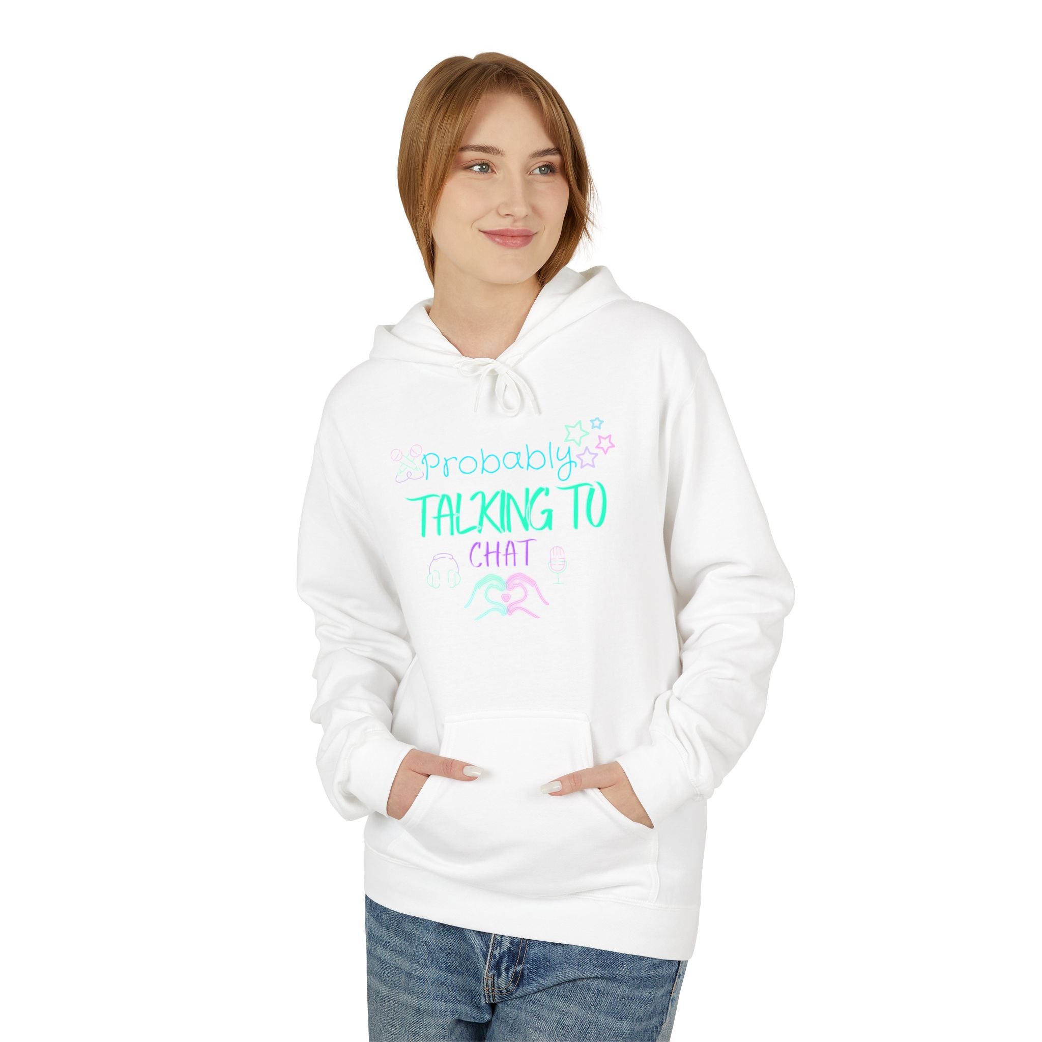 “Talking to Chat” Softstyle Fleece Hoodie