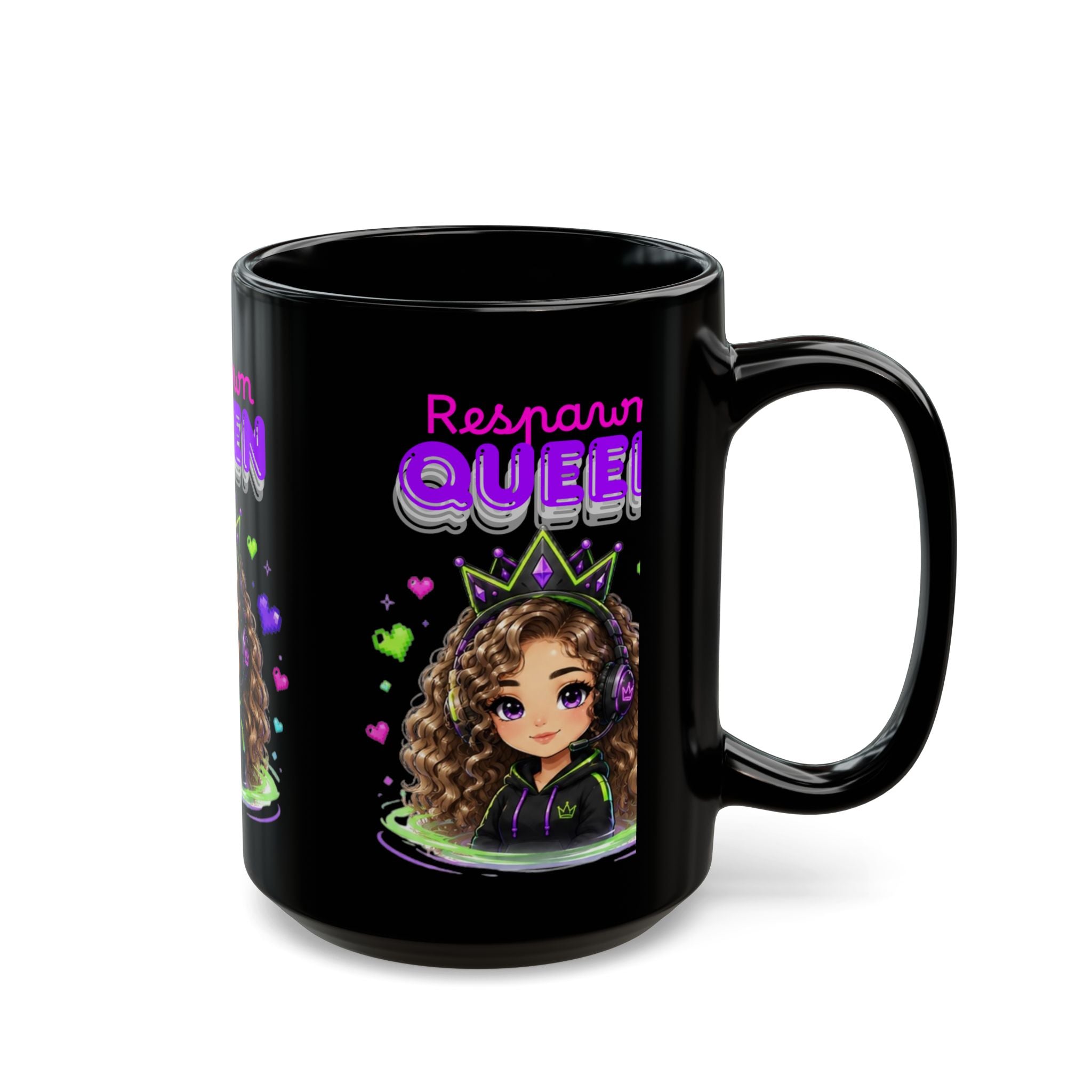 Chibi Queen Poppy Black Mug