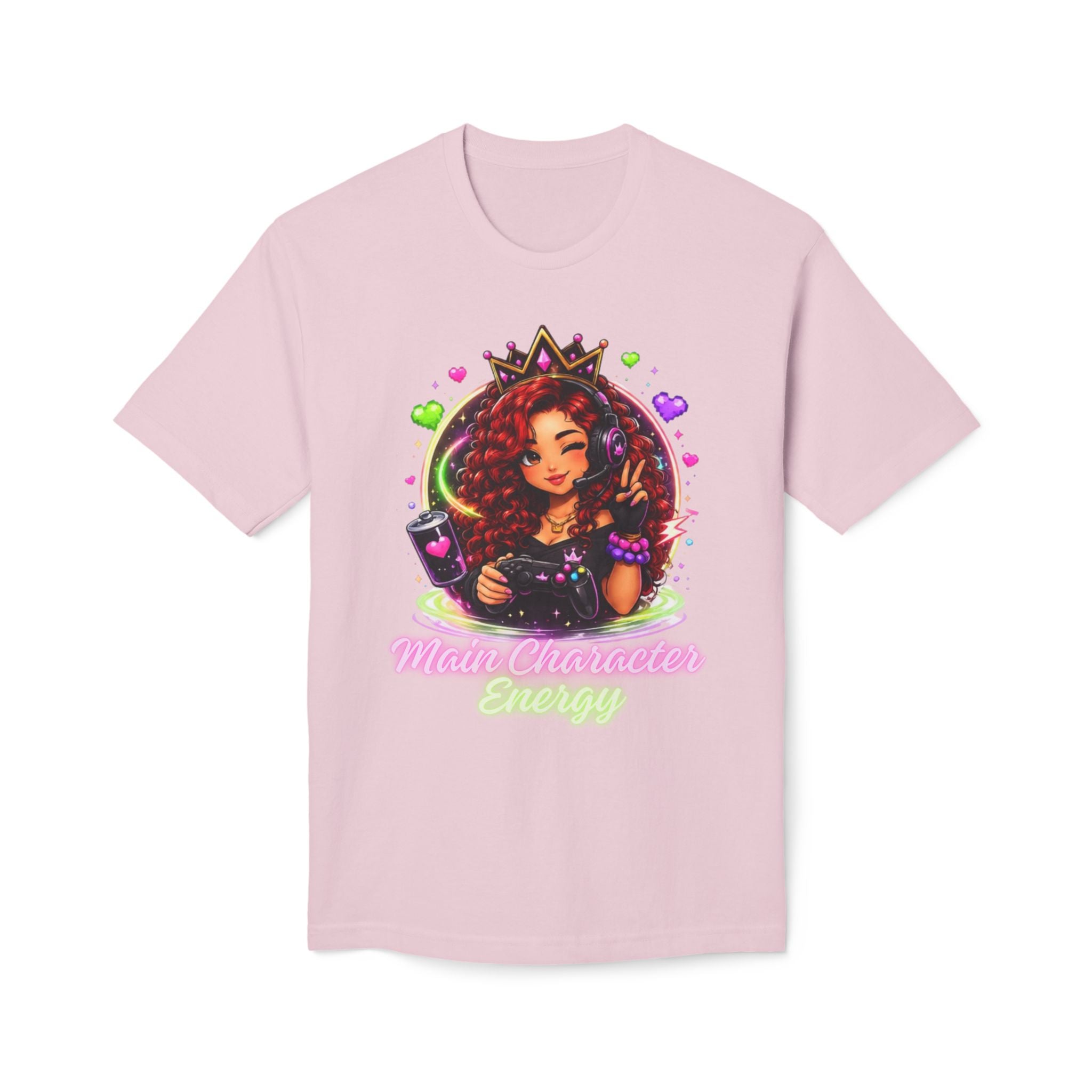 Gamer Queen T-Shirt — Afro Gamer Crown Graphic Tee