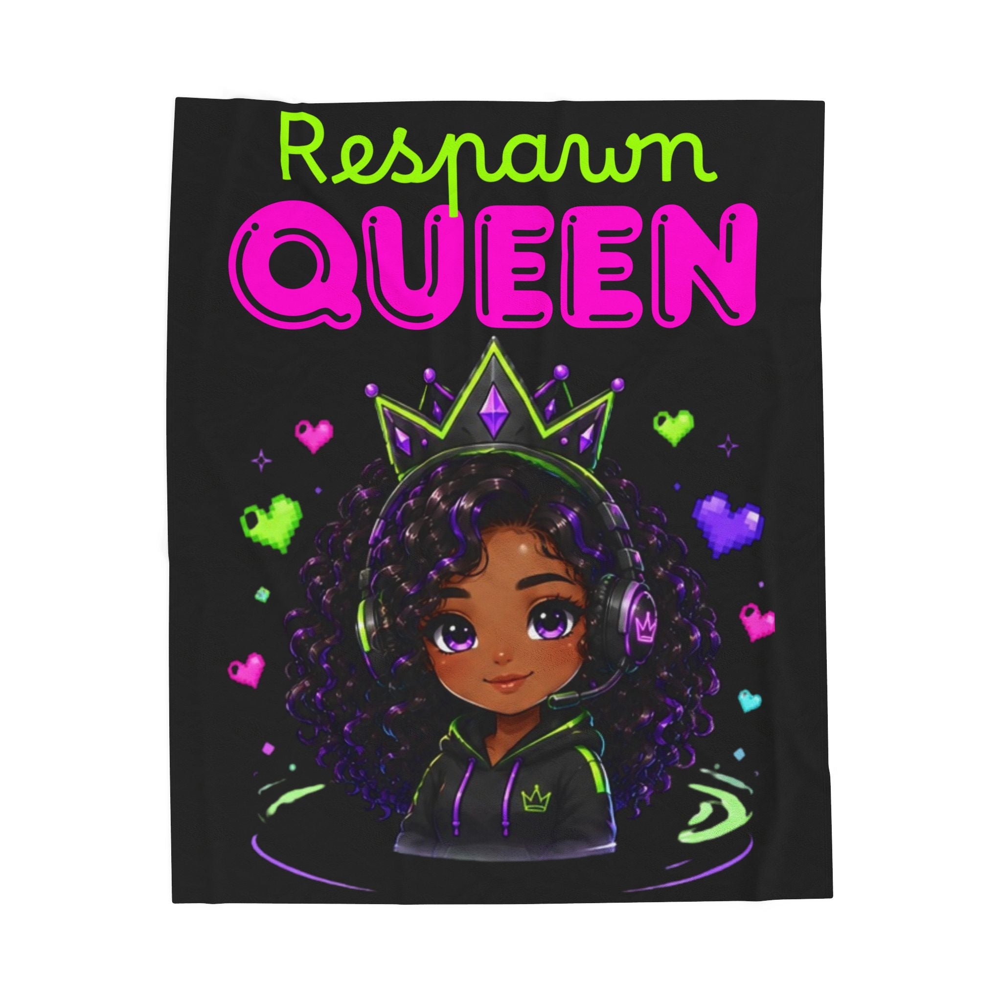 Chibi Queen Raven Plush Blanket