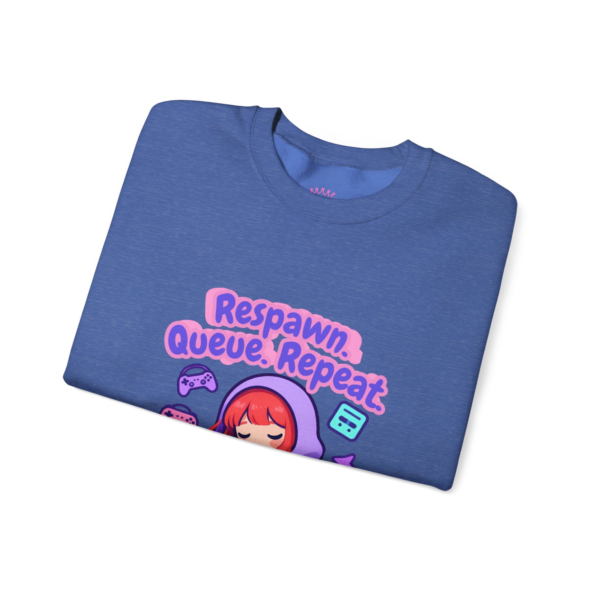 Respawn, Queue, Repeat Cozy Sweatshirt