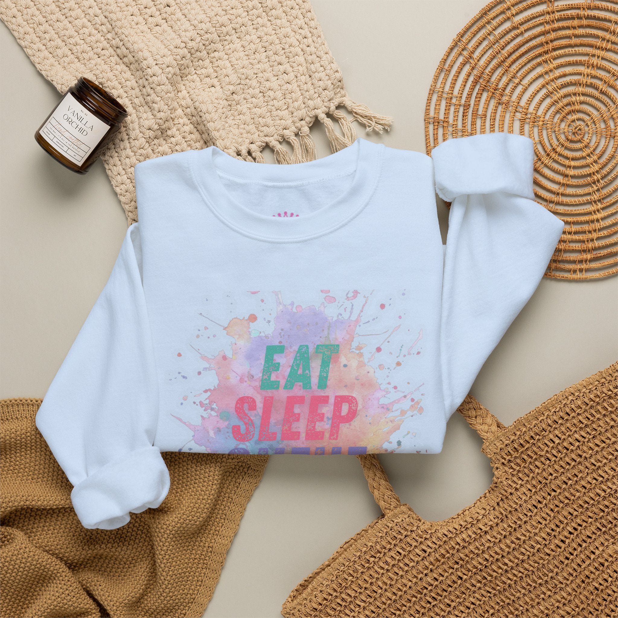 Eat Sleep Queue Repeat Crewneck Sweatshirt