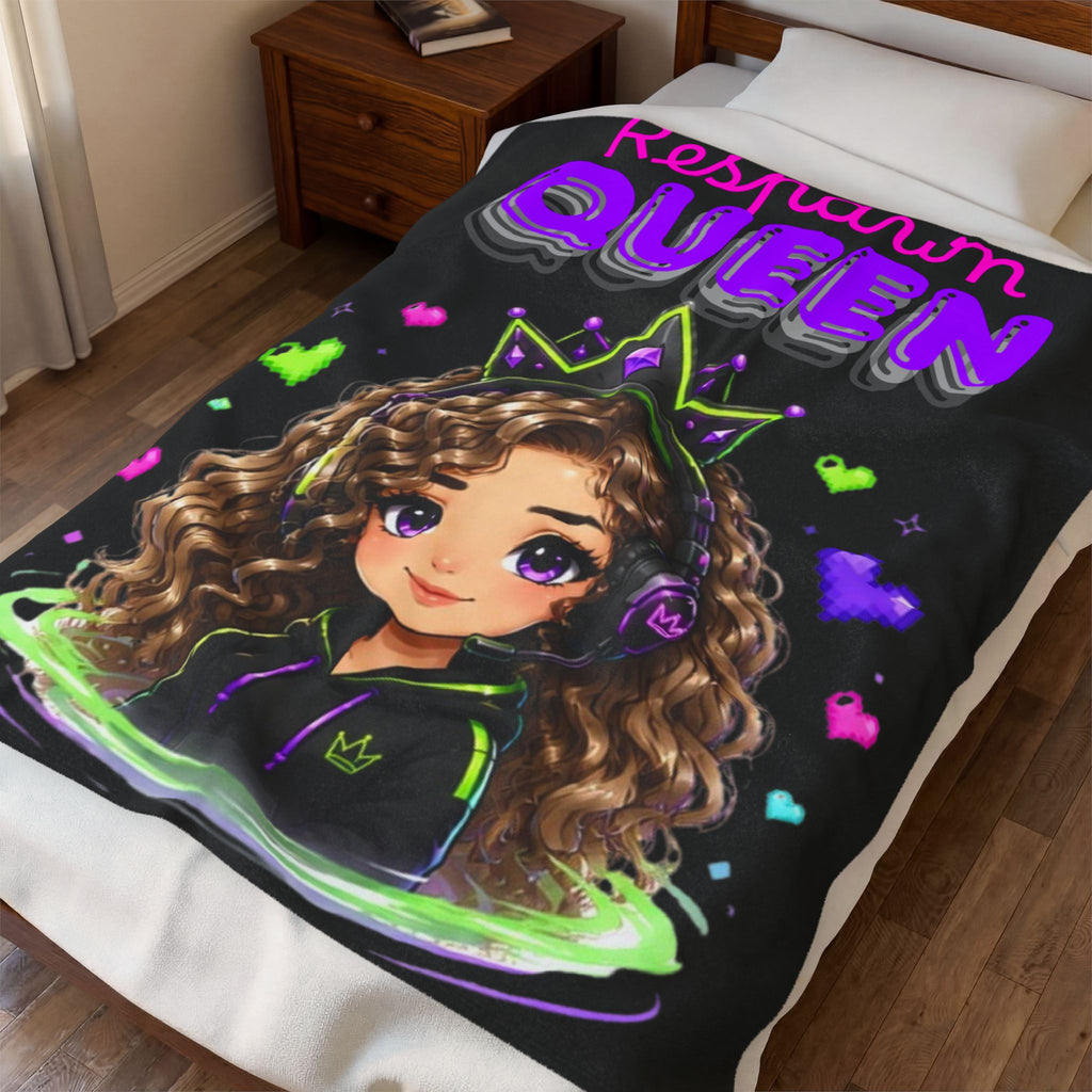 Chibi Queen Poppy Plush Blanket